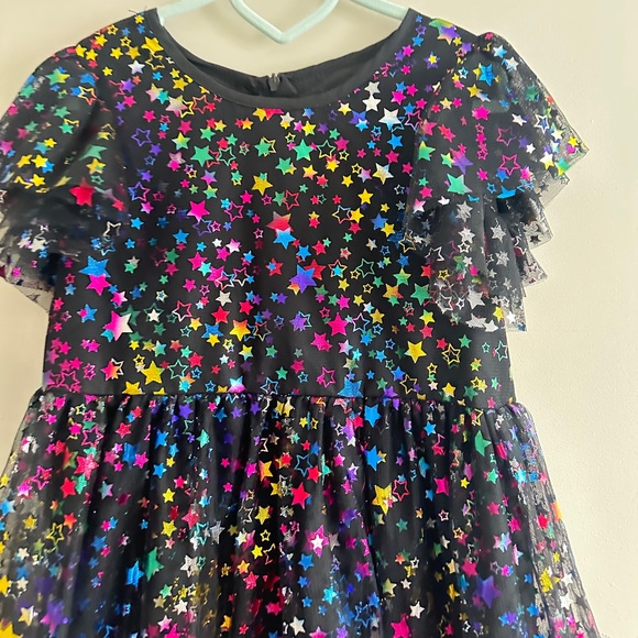 LOLA & THE BOYS - SHINING RAINBOW STAR TULLE DRESS - Picture 3 of 10